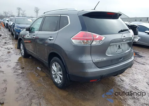 2015 Nissan Rogue Sv z USA, uszkodzony, nr VIN KNMAT2MV5FP518070